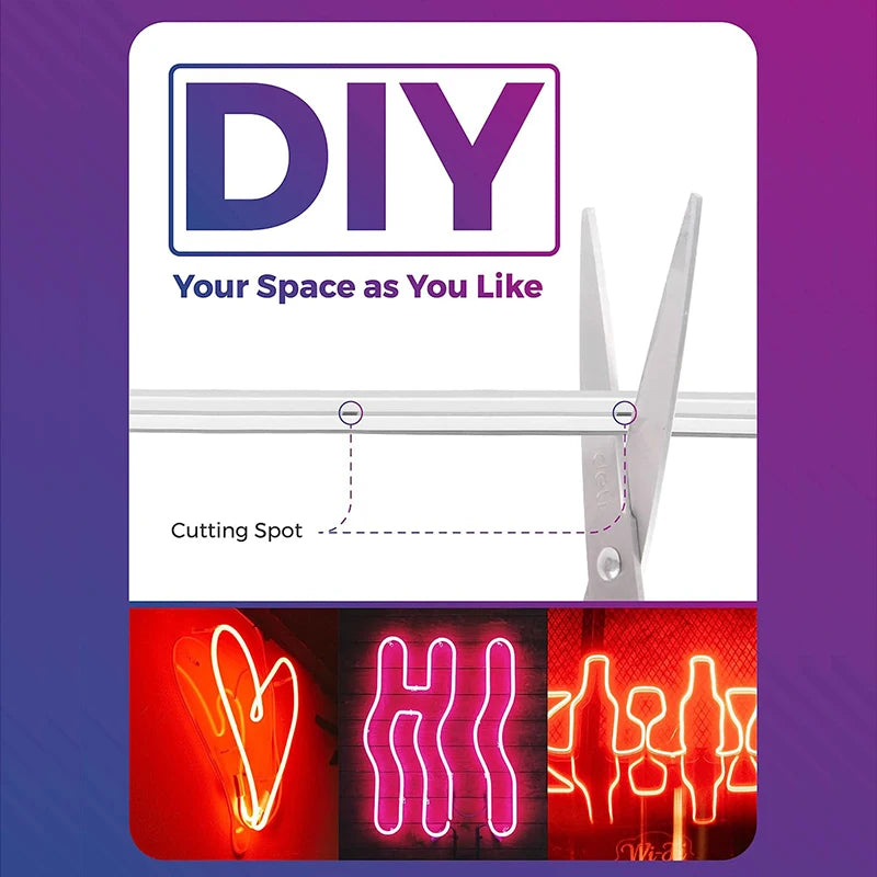 Silicone Neon Rope Light with Music Sync