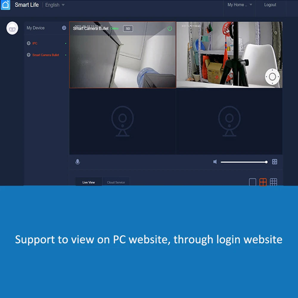 Tuya  IP66 Outdoor  ONVIF 1080P CCTV Surveillance Camera