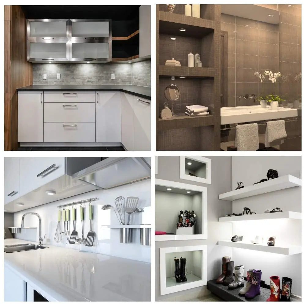 Under Cabinet Dimmable Pucks, Full Kit