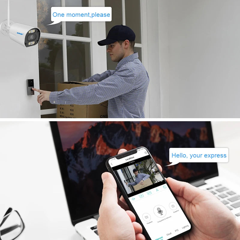 2-8 ICSEE NVR WIFI Camera KIT Wireless Wifi