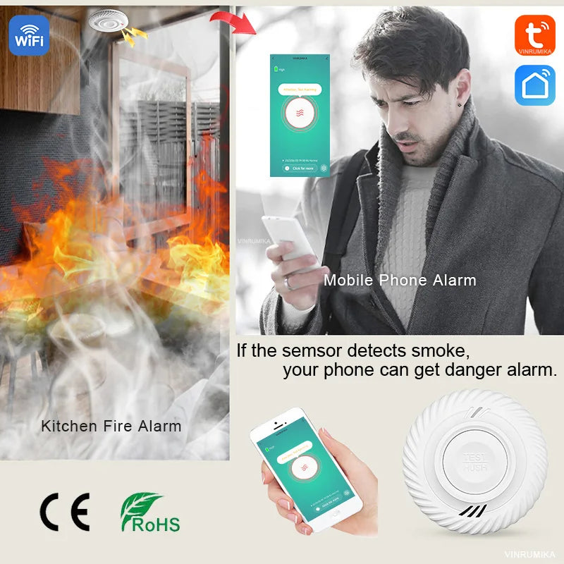 10 Year Battery Smart Interlinked Smoke Detector