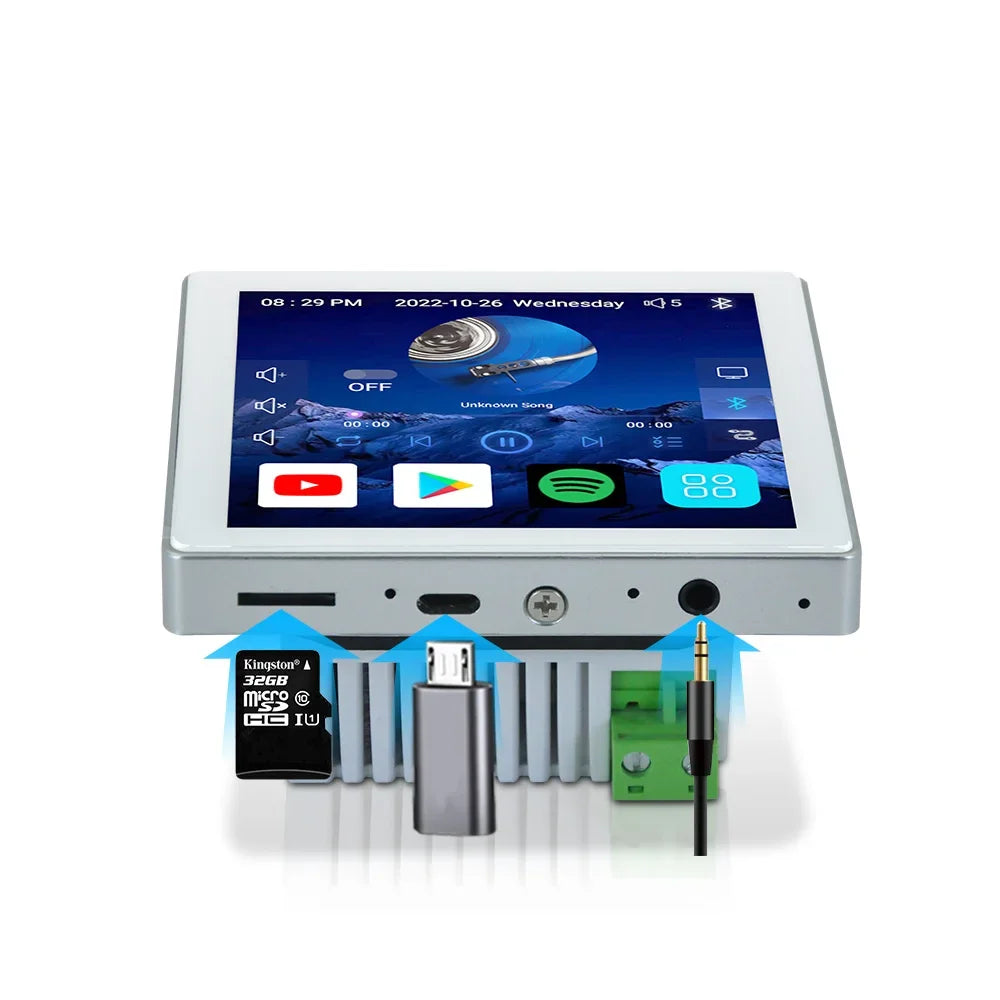 Android 10 Home Theater Wall Amplifier Sound System with 4 Speakers