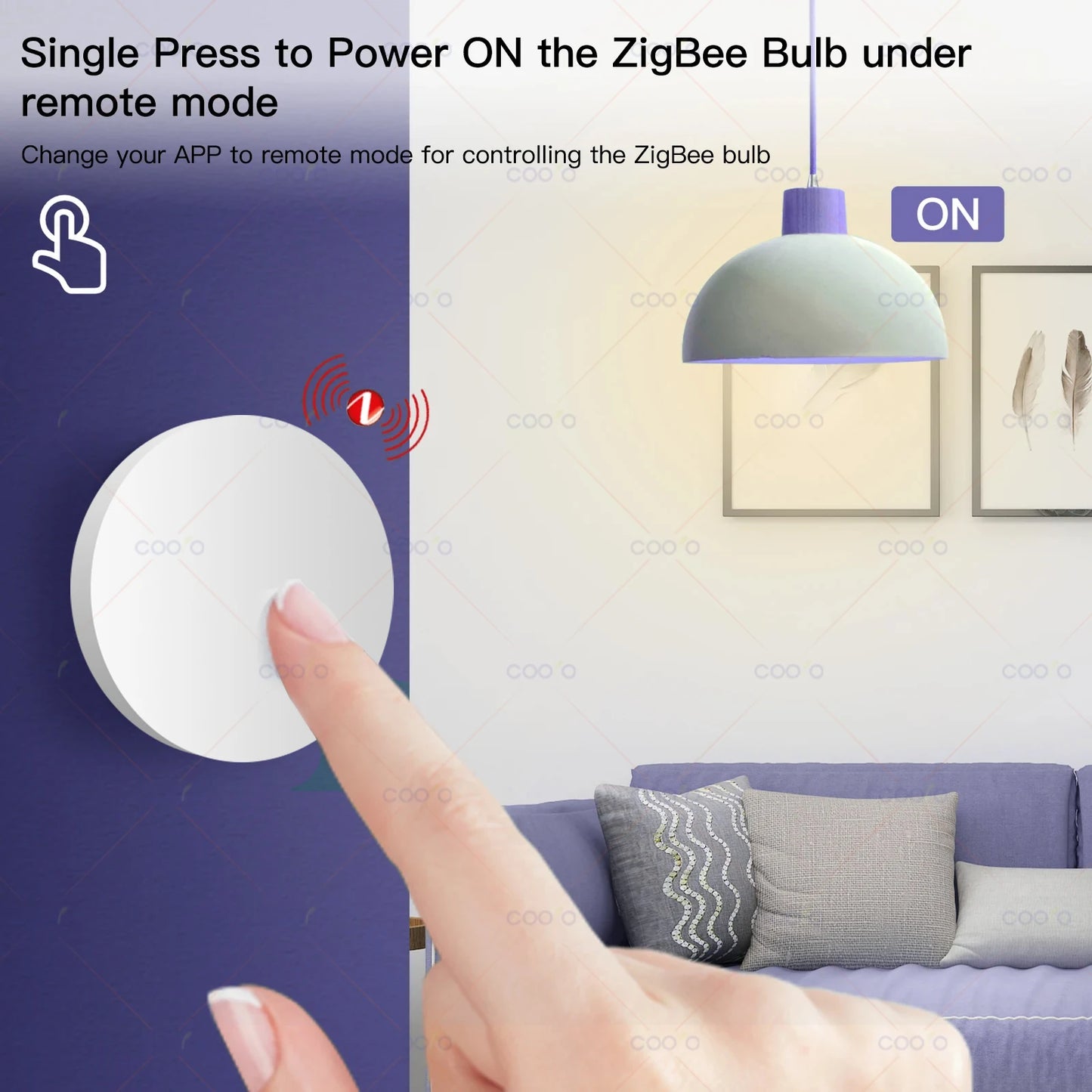 Smart Wireless Wall Push Button