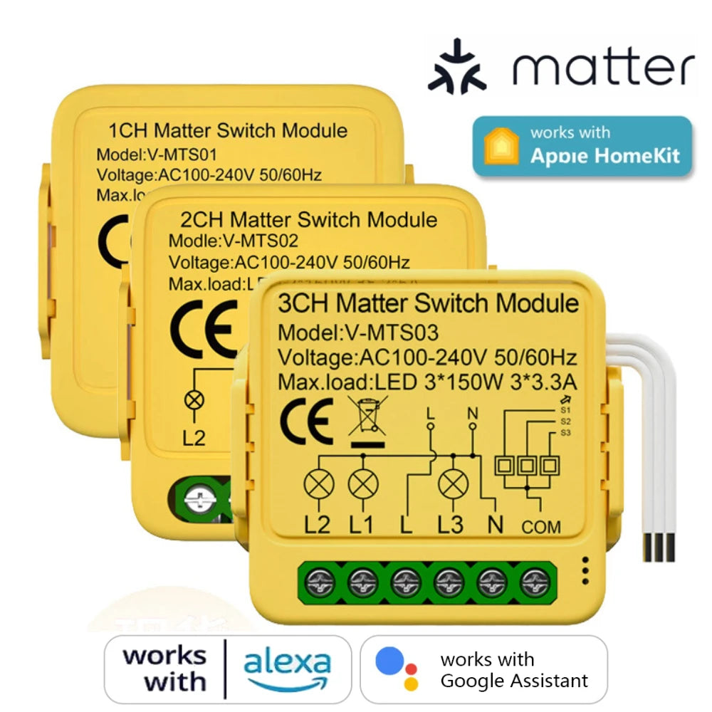 Matter Smart Switch 1/2/3CH