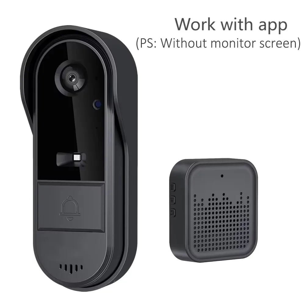 Smart Wireless Intercom Doorbell With 4.3in lPs Screen