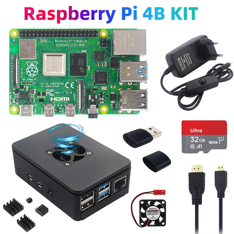 Raspberry Pi 4 Model B  2GB RAM Kit