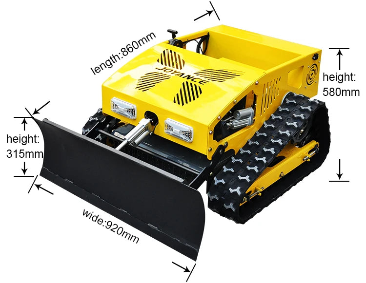 RC Mini Robot Lawn Mower With Snow Blade