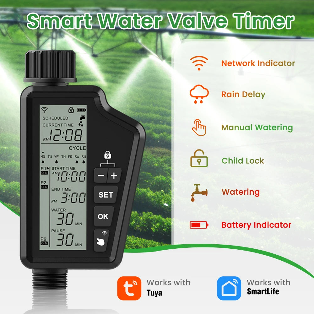 Smart Automatic Irrigation Controller 3/4"