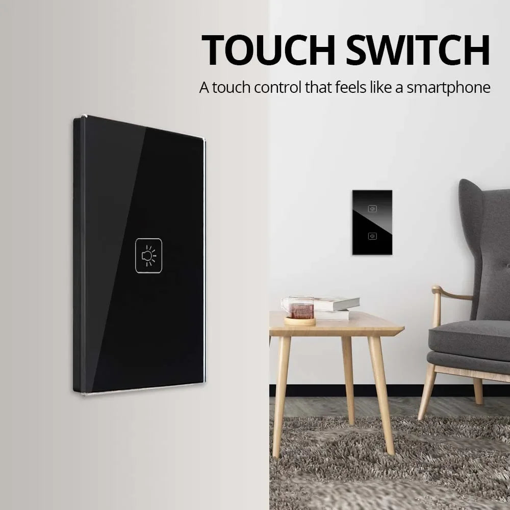 1 2 3 Gang,  2 3 Way Wall Touch Switch