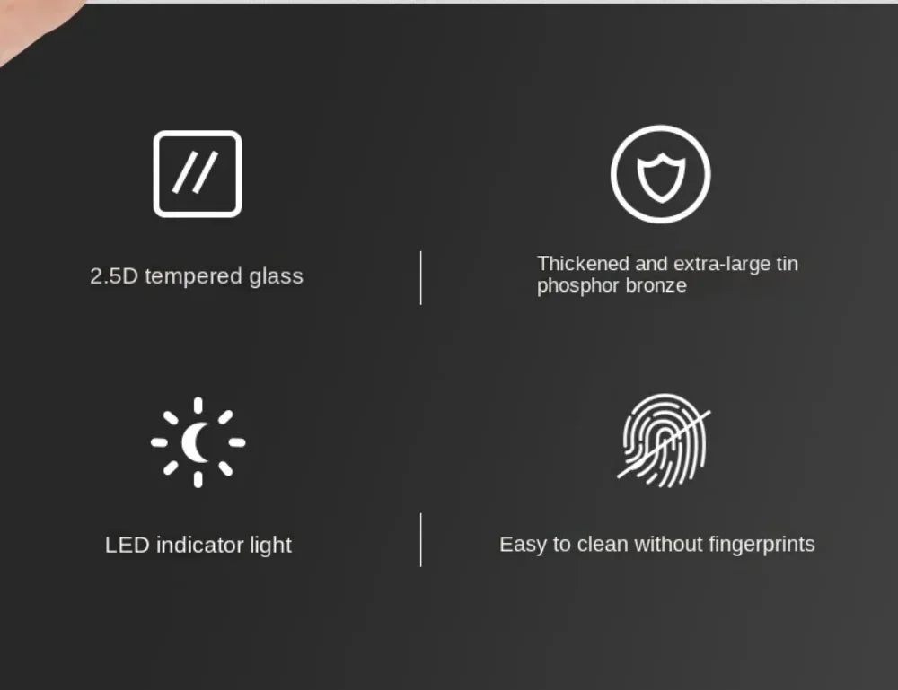 Tempered Glass Wall Switch Panel 1-4 gangs