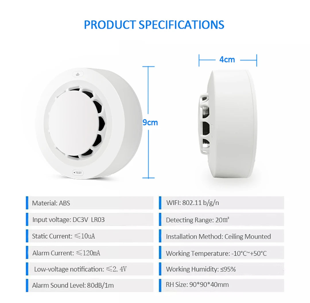Smart Smoke Detector Alarm