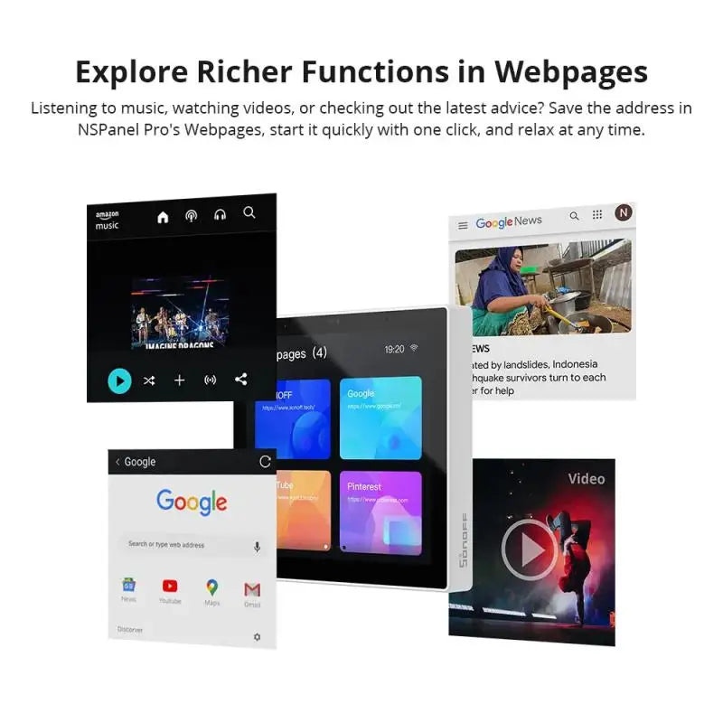 3.95" Smart Home Control Panel