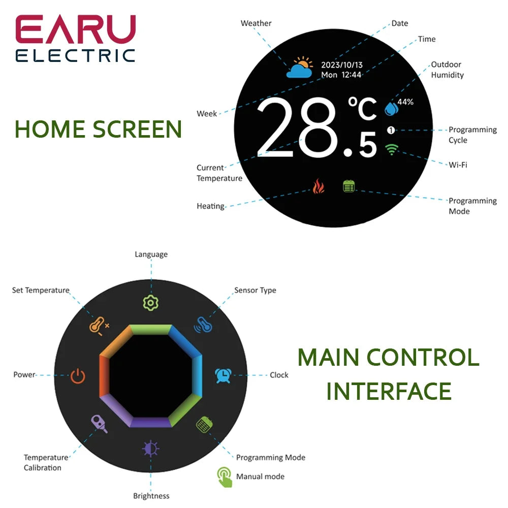 Smart Knob Thermostat  (Electric Heating)