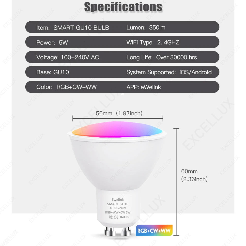 Smart GU10 Dimmable Led