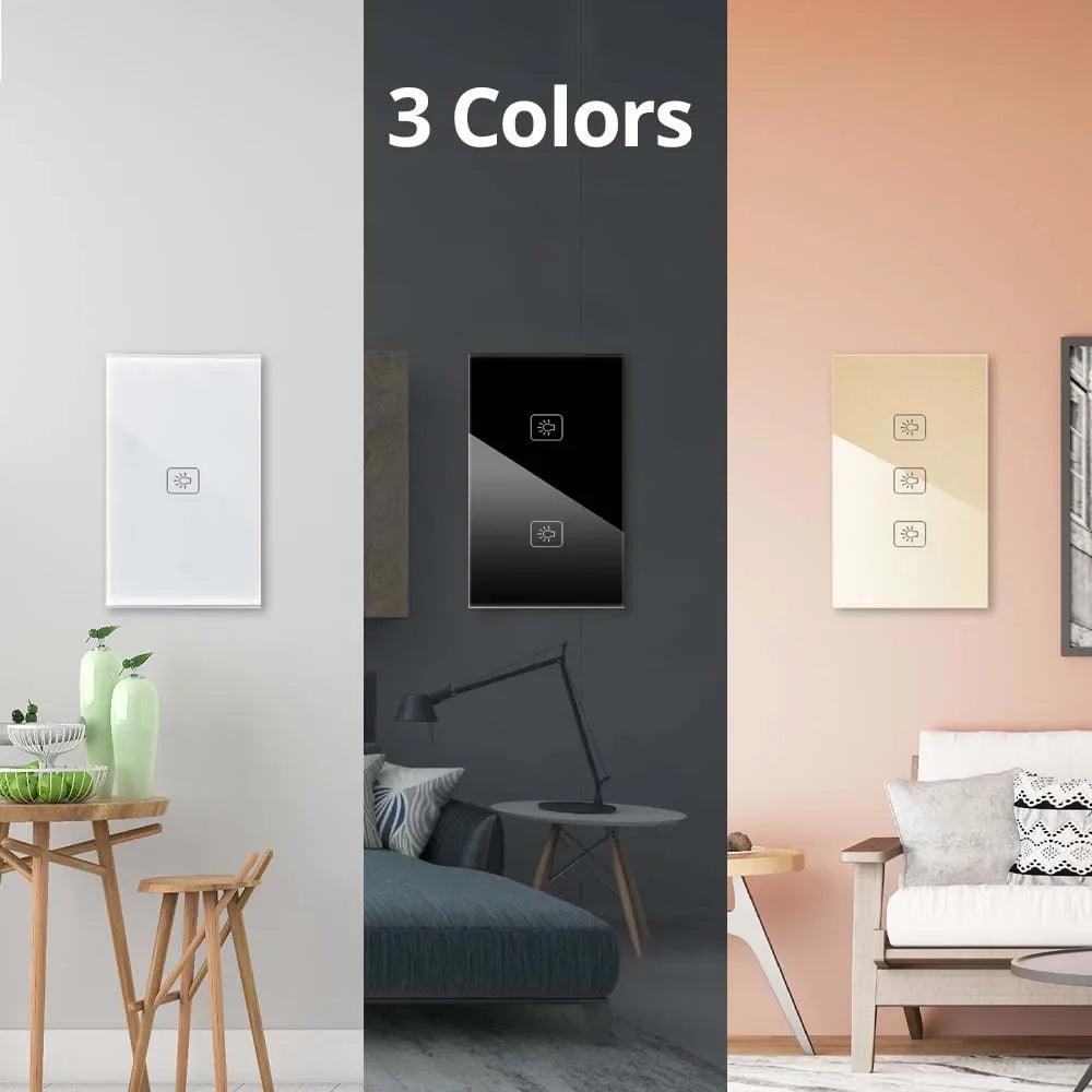 1 2 3 Gang,  2 3 Way Wall Touch Switch