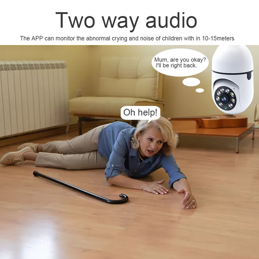 Wifi 3MP E27 Bulb Camera