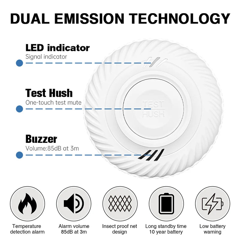10 Year Battery Smart Interlinked Smoke Detector