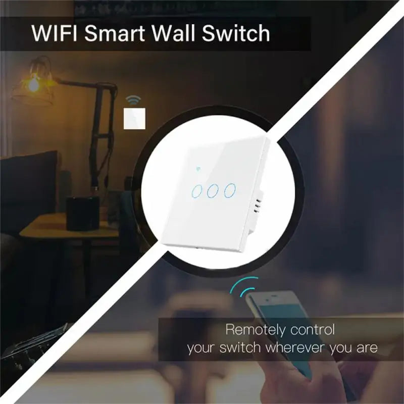 1/2/3/4 Gang  Smart Touch Switch (Black or White)