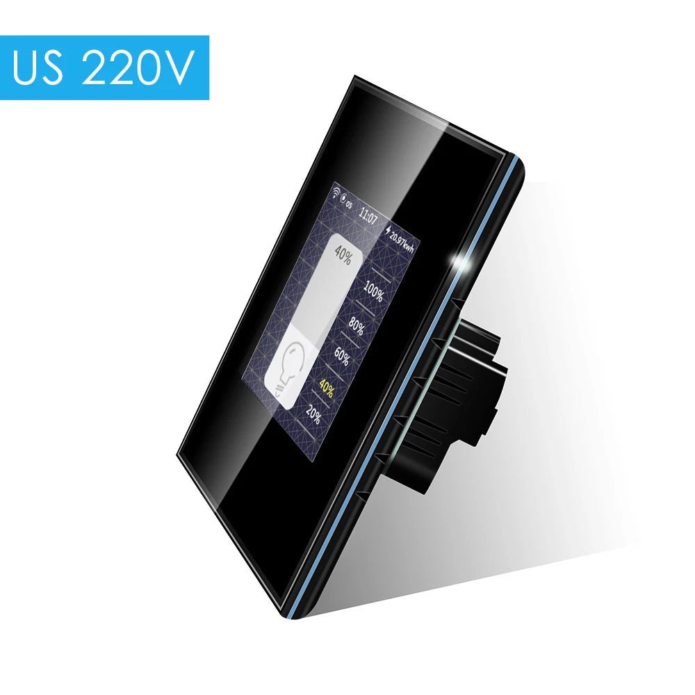220v Dimmer  LCD Touch Panel  Support Alexa Google & Apple Home (black and white option)