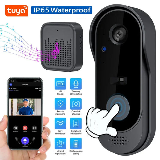 Smart Wireless Video Doorbell With  Intercom