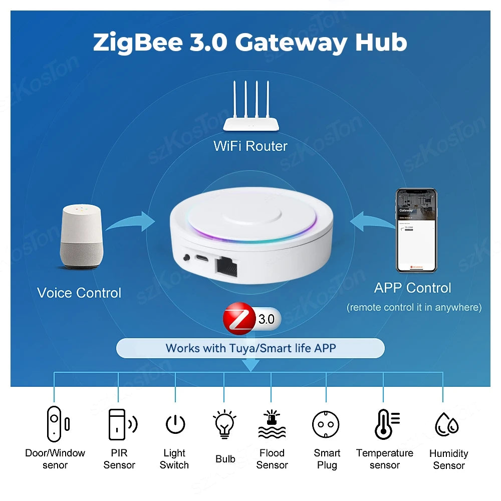 Wired Zigbee 3.0 Mesh Hub