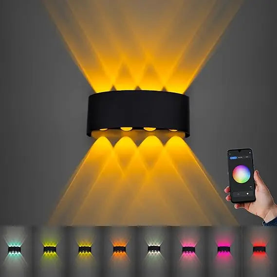 Smart RGB Outdoor Wall Light,2700K-6500K