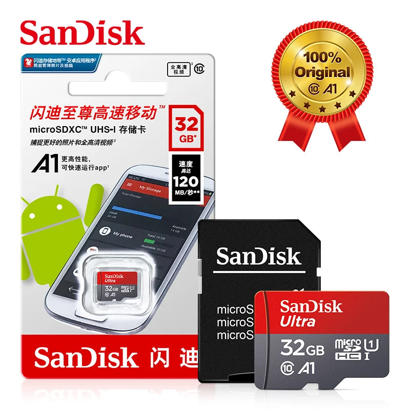 SanDisk Micro tf Card 128GB 64GB 32GB Up to 98MB/s