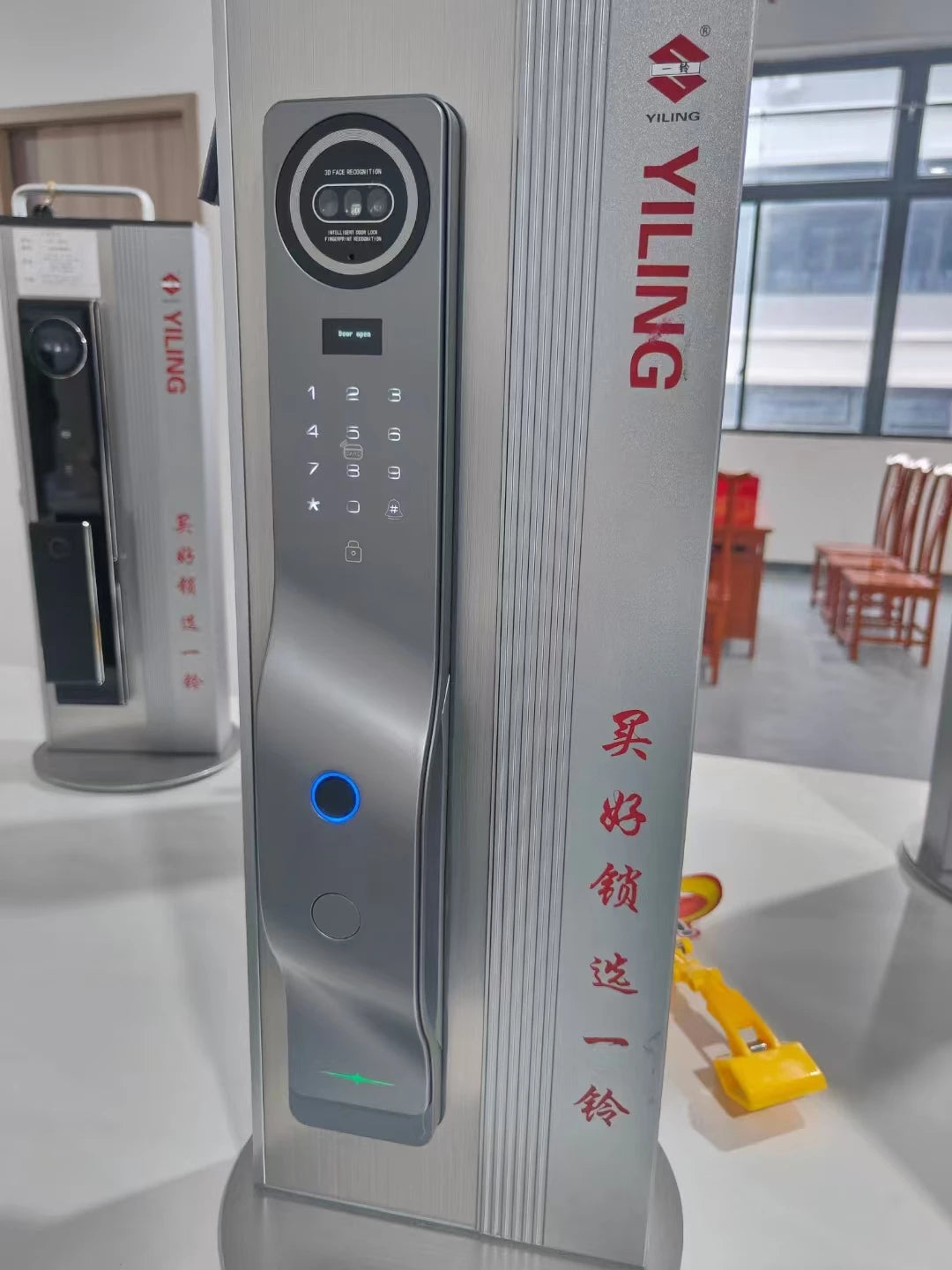 3D Face ID Wifi Digital Smart Lock with  Fingerprint Visual Intercom Palm Vein Palmprint RFID  Door Lock