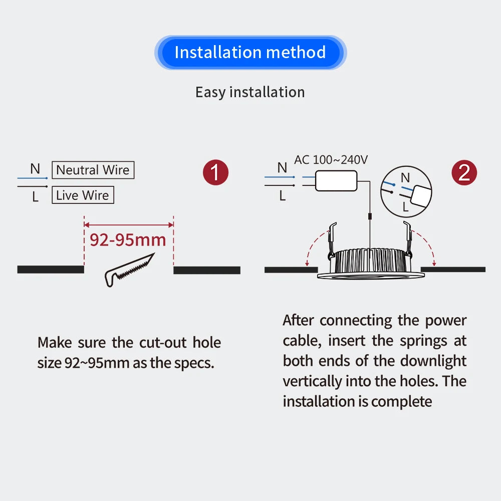 3.5 Inch CRI 90+ Smart Ceiling Recessed Light
