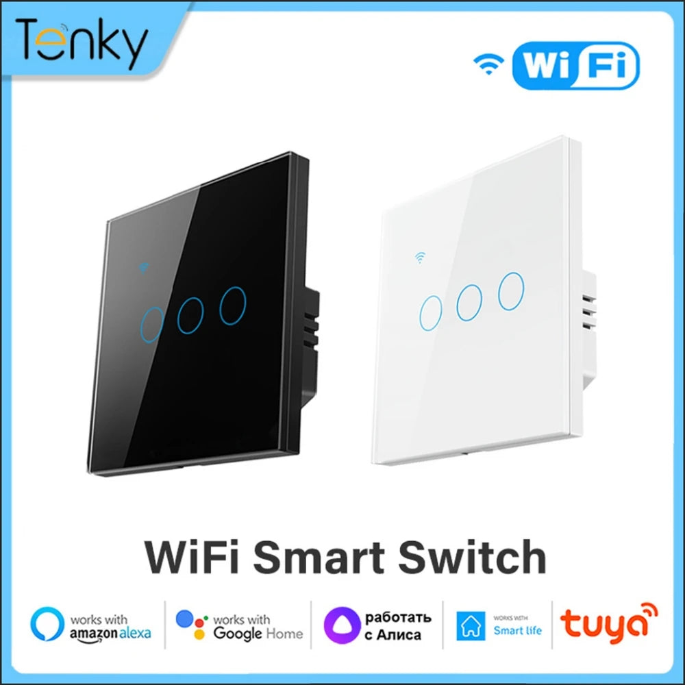 1/2/3/4 Gang  Smart Touch Switch (Black or White)
