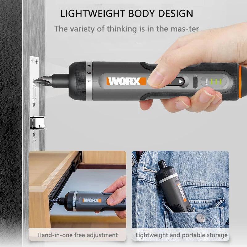 Worx 4V rechargeable Screwdriver  Kit