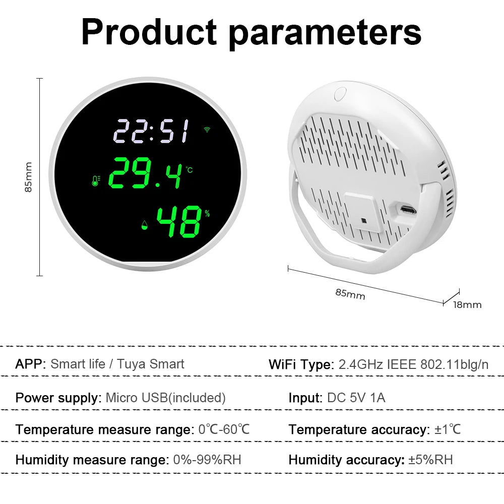 Temperature Humidity Sensor LCD Display