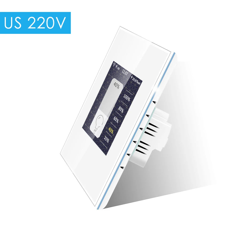 220v Dimmer  LCD Touch Panel  Support Alexa Google & Apple Home (black and white option)