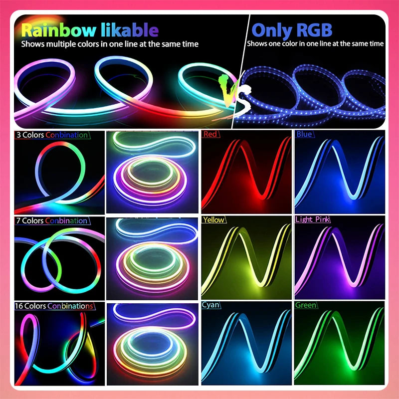 Silicone Neon Rope Light with Music Sync