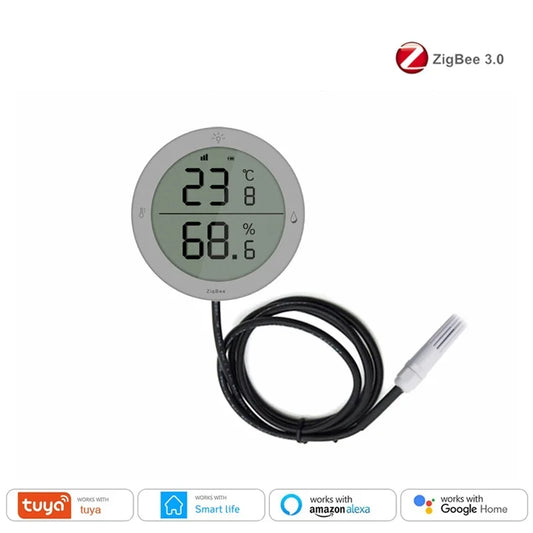 Smart Temperature and Humidity Sensor with Wire Probe