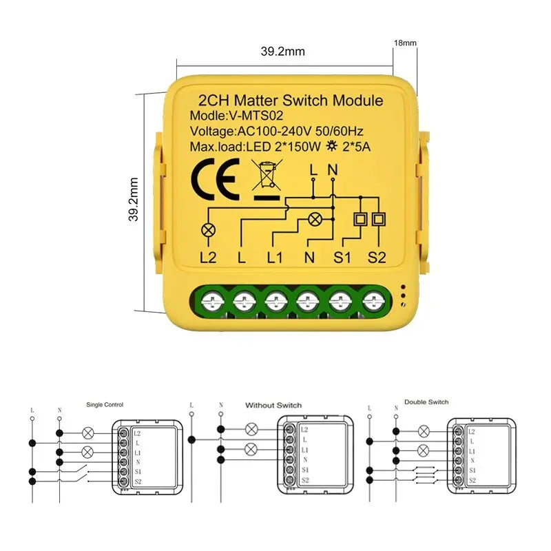 Matter Smart Switch 1/2/3CH