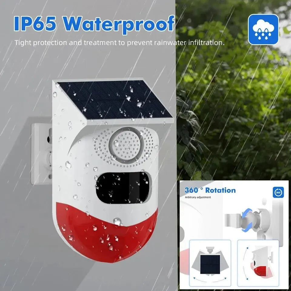 IP65 Outdoor Solar Security Alarm Infrared Detector Bear Deterent