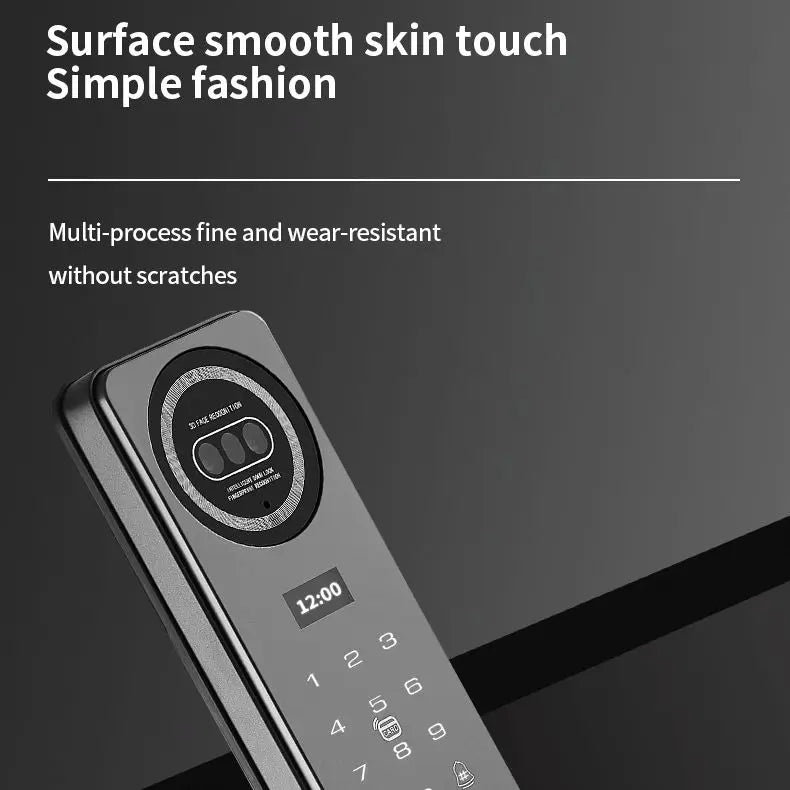 3D Face ID Wifi Digital Smart Lock with  Fingerprint Visual Intercom Palm Vein Palmprint RFID  Door Lock