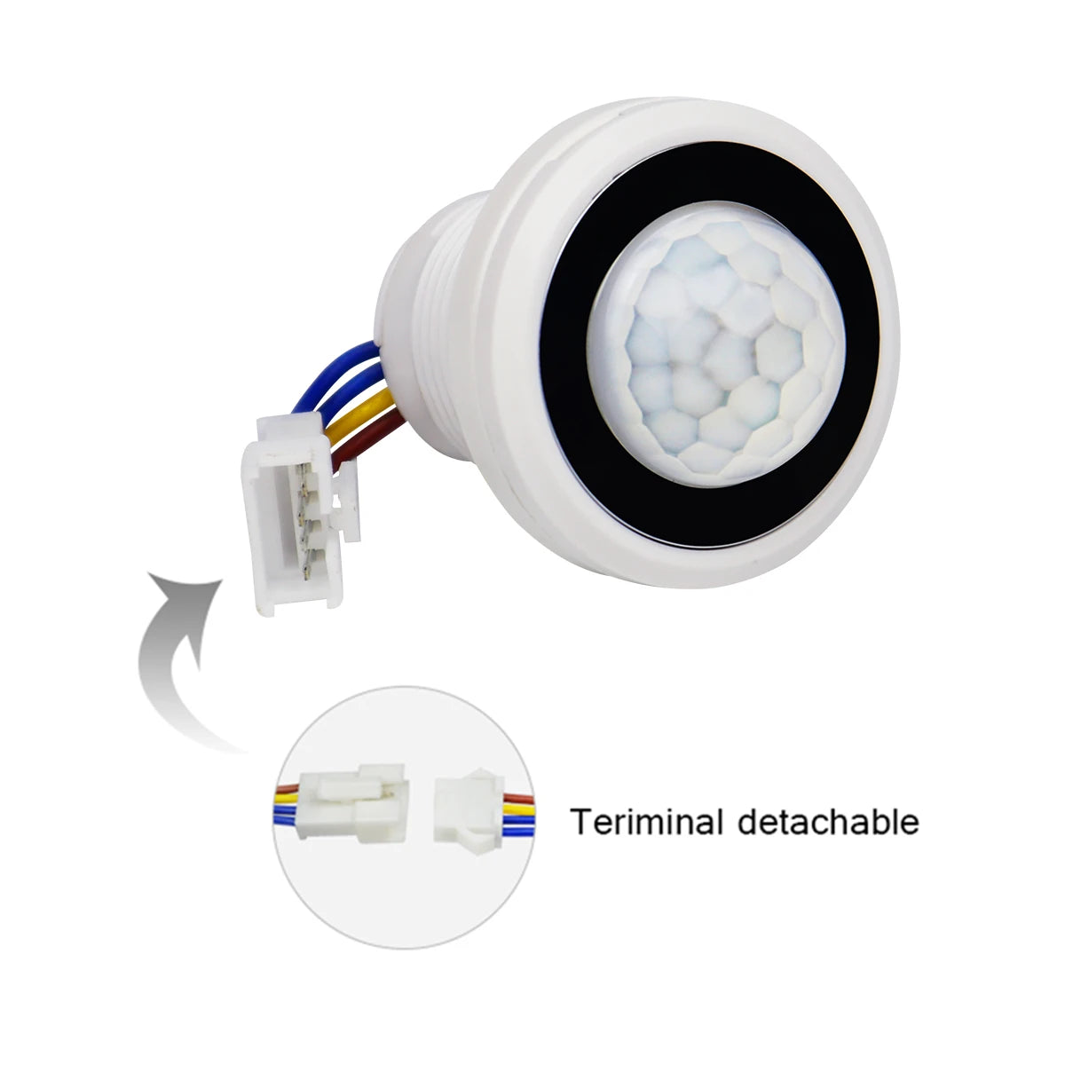 1/2/4 Pcs Wired PIR LED Sensor