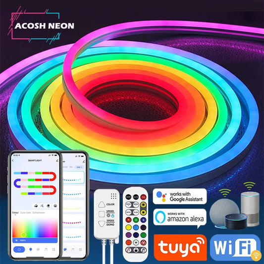 Silicone Neon Rope Light with Music Sync