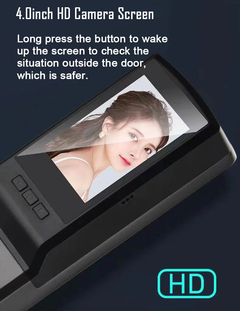 3D Face Recognition Digital Door Lock With Camera FIngerprint And Password