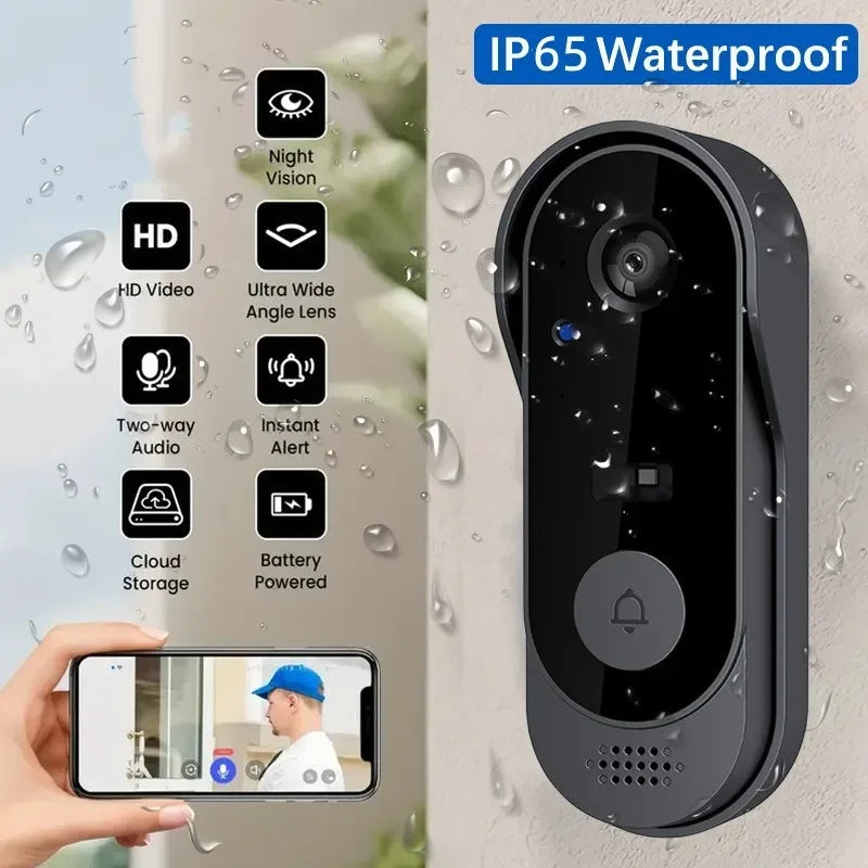 Smart Wireless Video Doorbell With  Intercom