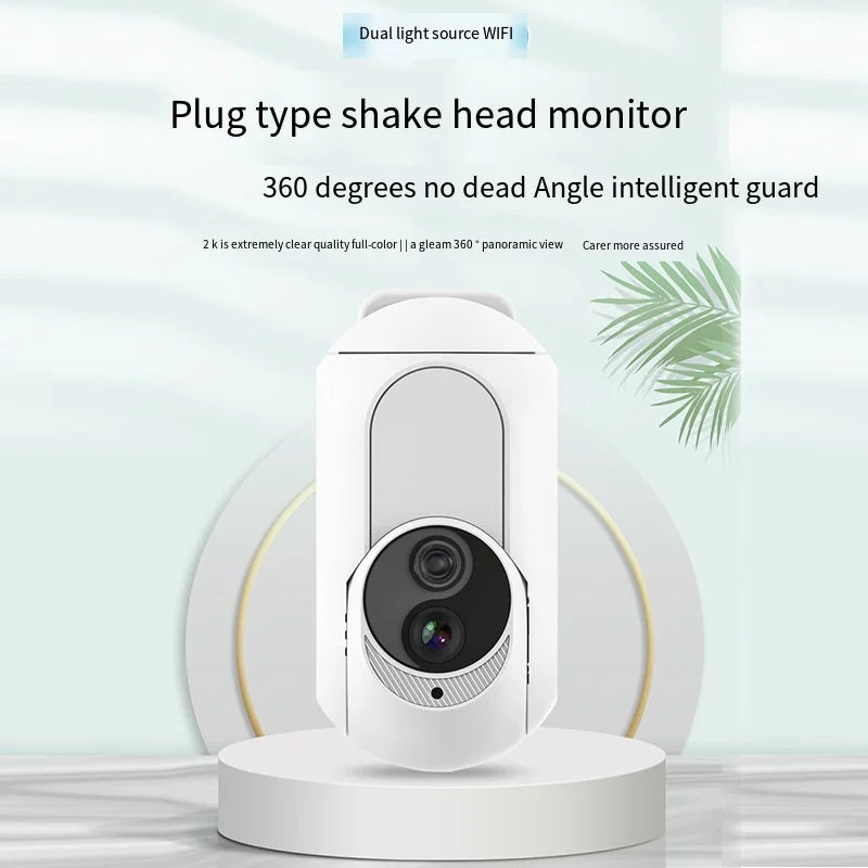 Tuya Wall Plug In Camera Wifi 360° LED Lamp  IP Cameras