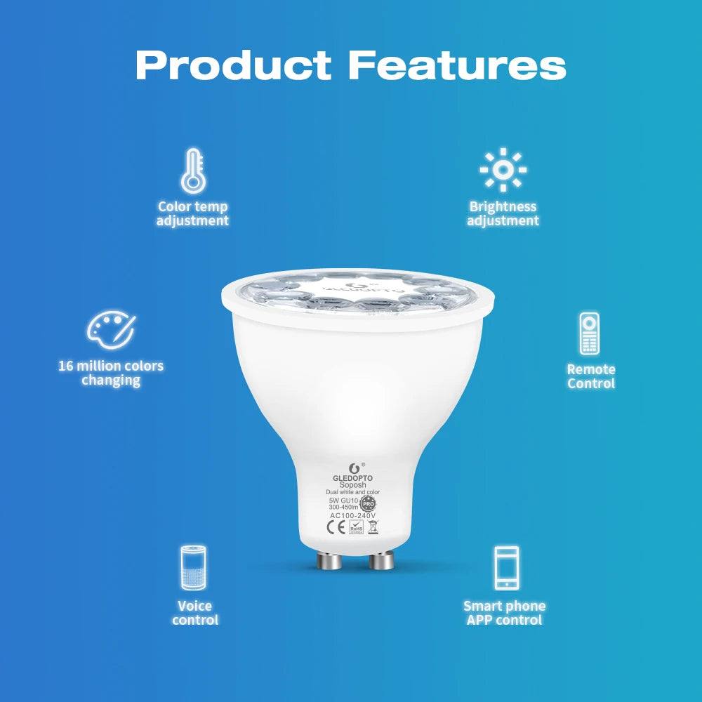 GLEDOPTO Smart GU10 Bulb