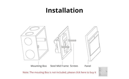 Interrupteur d'éclairage LED rond 1 à 4 voies et variateur