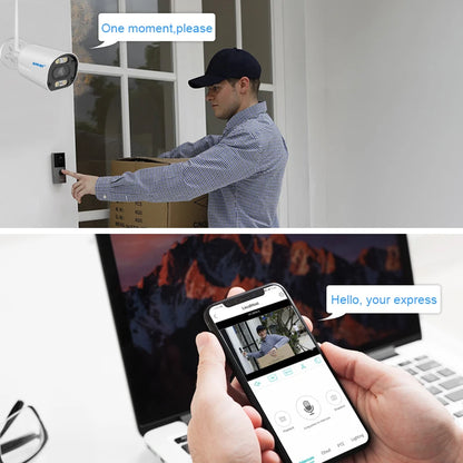 KIT de caméras WIFI 2-8 ICSEE NVR Wifi sans fil