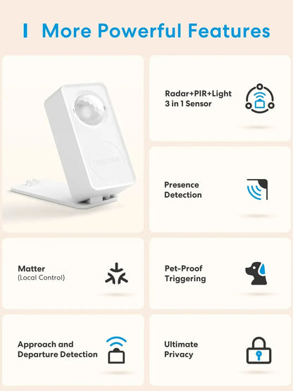 Meross Matter Radar Luminance /Distance Detection