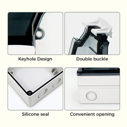 IP66 Universal Outdoor Waterproof Wall Socket