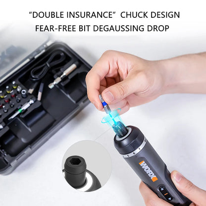 Worx 4V rechargeable Screwdriver  Kit