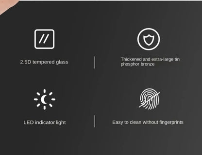 Tempered Glass Wall Switch Panel 1-4 gangs